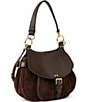 AIMEE Dash Convertible Suede Saddle Crossbody Bag - Image 4