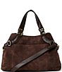 AIMEE Dash Suede Leather Buckle Satchel Bag - Image 2