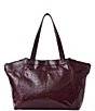 AIMEE Downtown Crinkle Leather Tote Bag - Image 2