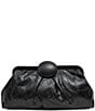 AIMEE Full Circle Frame Crinkle Leather Clutch Bag - Image 1