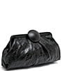 AIMEE Full Circle Frame Crinkle Leather Clutch Bag - Image 4