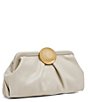 AIMEE Full Circle Frame Crinkle Leather Clutch Bag - Image 4