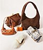 AIMEE Full Circle Mini Shearling Novelty Crossbody Bag - Image 4