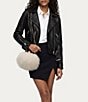 AIMEE Full Circle Faux Fur Shearling Clutch Frame Bag - Image 5
