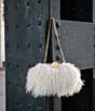 AIMEE Full Circle Natural Shearling Novelty Clutch - Image 5