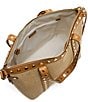 AIMEE Jagger Raffia Studded Tote Bag - Image 3