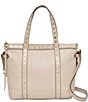 AIMEE Jagger Studded Leather Crossbody Tote Bag - Image 1