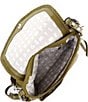 Color:Soft Olive - Image 3 - All For Love Silver Hardware Leather Convertible Crossbody Shoulder Bag