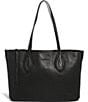 Color:Black W/Shiny Black - Image 1 - Artisan Work Tote Bag
