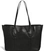 Color:Black W/Shiny Black - Image 2 - Artisan Work Tote Bag