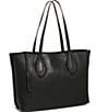 Color:Black W/Shiny Black - Image 4 - Artisan Work Tote Bag