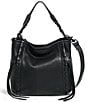 Color:Black W/Shiny Black - Image 1 - Black Hardware Artisan Bucket Crossbody Bag