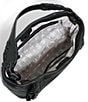 Color:Black W/Shiny Black - Image 3 - Black Hardware Artisan Bucket Crossbody Bag