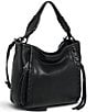 Color:Black W/Shiny Black - Image 4 - Black Hardware Artisan Bucket Crossbody Bag