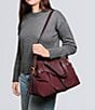 Aimee Kestenberg Dash Cherry Suede Large Satchel Bag, Color:Cherry Suede - Image 5