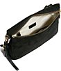 AIMEE Gramercy Suede Convertible Wristlet Crossbody Bag, Color:Black - Image 3