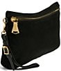 AIMEE Gramercy Suede Convertible Wristlet Crossbody Bag, Color:Black - Image 4