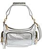 Aimee Kestenberg Away We Go Metallic Convertible Shoulder Bag, Color:Silver Pebble - Image 1