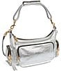 Aimee Kestenberg Away We Go Metallic Convertible Shoulder Bag, Color:Silver Pebble - Image 4