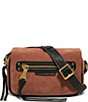 Aimee Kestenberg Stockbridge Corduroy Leather Gold Metal Crossbody Bag, Color:Nutshell Corduroy Colorblock - Image 1