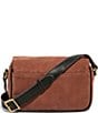 Aimee Kestenberg Stockbridge Corduroy Leather Gold Metal Crossbody Bag, Color:Nutshell Corduroy Colorblock - Image 2