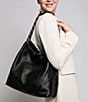 AIMEE Lennon Large Hobo Shoulder Bag, Color:Black - Image 5
