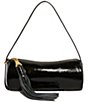 AIMEE Onyx Hour Barrel Shoulder Bag, Color:Black Crinkle Patent - Image 1