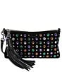 AIMEE Onyx Hour Jeweled Tassle Convertible Wristlet Shoulder Bag, Color:Multi Jewels - Image 1