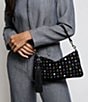 AIMEE Onyx Hour Jeweled Tassle Convertible Wristlet Shoulder Bag, Color:Multi Jewels - Image 4