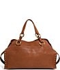 AIMEE Rodeo Large Leather Satchel Bag, Color:Chestnut - Image 2