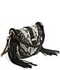 AIMEE Willow Mini Fringe Chain Crossbody Bag, Color:Vanilla Snake - Image 4