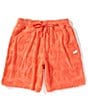 AKOO Link Jacquard Adjustable Elastic Waist Relaxed Fit Shorts - Image 1