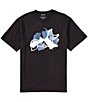 AKOO Royal Graphic Denim Applique Signature Logo Cotton Jersey T-Shirt - Image 2