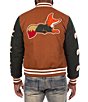 AKOO Vicious Patched Wool Blend Varsity Jacket - Image 2