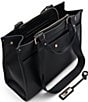 ALDO Adalima Gold Detailed Carryall Tote Bag, Color:Black - Image 3