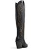 Color:Black - Image 3 - Alamo Leather Tall Western Boots