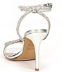 Color:Silver - Image 3 - Barrona Rhinestone Bow Metallic Dress Sandals