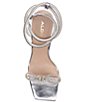 Color:Silver - Image 5 - Barrona Rhinestone Bow Metallic Dress Sandals
