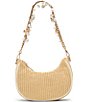 ALDO Beachglow Charm Straw Shoulder Bag,All Products : American Fashion Style Bags On Sale