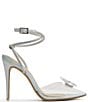Color:Silver - Image 2 - Chrysalis Butterfly Clear Vinyl Rhinestone Strap Dress Pumps