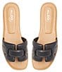 Color:Oxford - Image 5 - Elenaa Leather Flat Slide Sandals