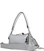 Color:Silver - Image 2 - Everyday Metallic Croco Crossbody Shoulder Bag