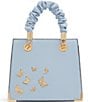 Color:Light Blue - Image 1 - Gecelaax Butterfly Rhinestone Embellished Satchel Bag