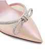Color:Pink - Image 5 - Halalia Rhinestone Ankle Wrap Dress Pumps