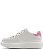 Color:Pink/White - Image 4 - Heartstep Applique Platform Sneakers