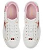 Color:Pink/White - Image 5 - Heartstep Applique Platform Sneakers