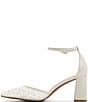 ALDO Jan Pearl Mesh Ankle Strap Block Heel Pumps - Image 4