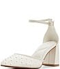 ALDO Jan Pearl Mesh Ankle Strap Block Heel Pumps - Image 5