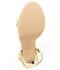 Color:Gold - Image 6 - Kat Patent Ankle Strap Sandals