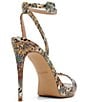 Color:Brown Multi Patent - Image 3 - Katelina Printed Patent Ankle Strap Dress Sandals